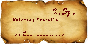 Kalocsay Szabella névjegykártya